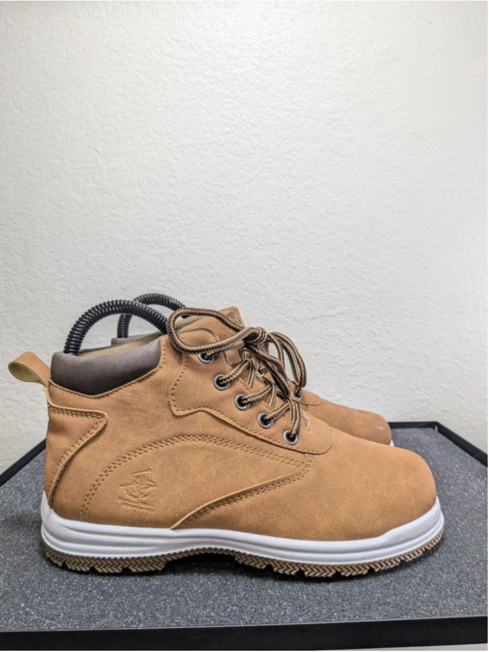 Beverly Hills Polo Club Ankle Boots Kids Size 1 Brown Synthetic Casual O-BH84692